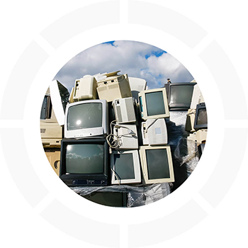Collecte et enlevement de déchets électriques  écrans et TV